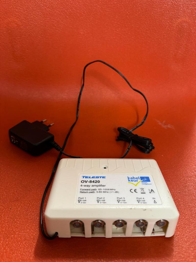 Teleste OV-8420 antenneversterker, Ophalen of Verzenden, Gebruikt
