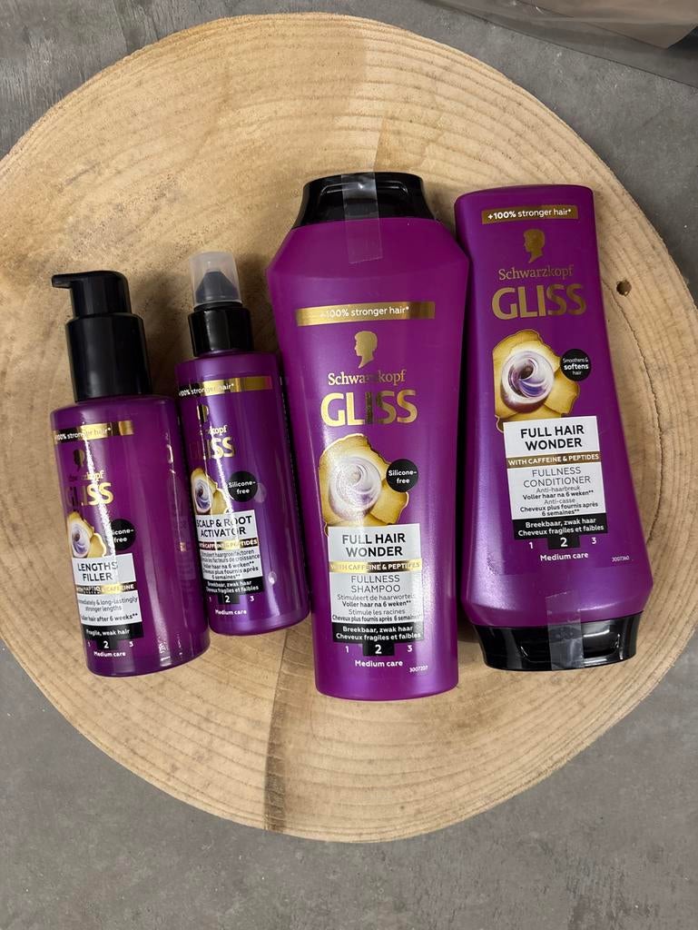 Gliss Kur Full Hair Wonder Shampoo, Conditioner & Serum, Ophalen of Verzenden, Nieuw, Shampoo of Conditioner