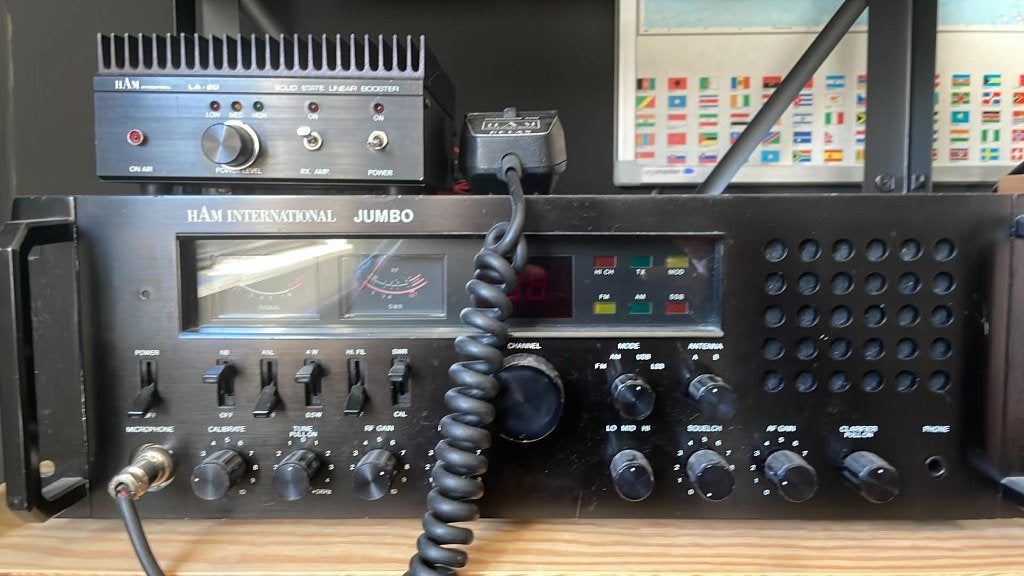 Ham International Jumbo CB Radio met LA-60 Booster, Telecommunicatie, Ophalen, Gebruikt, Zender en Ontvanger