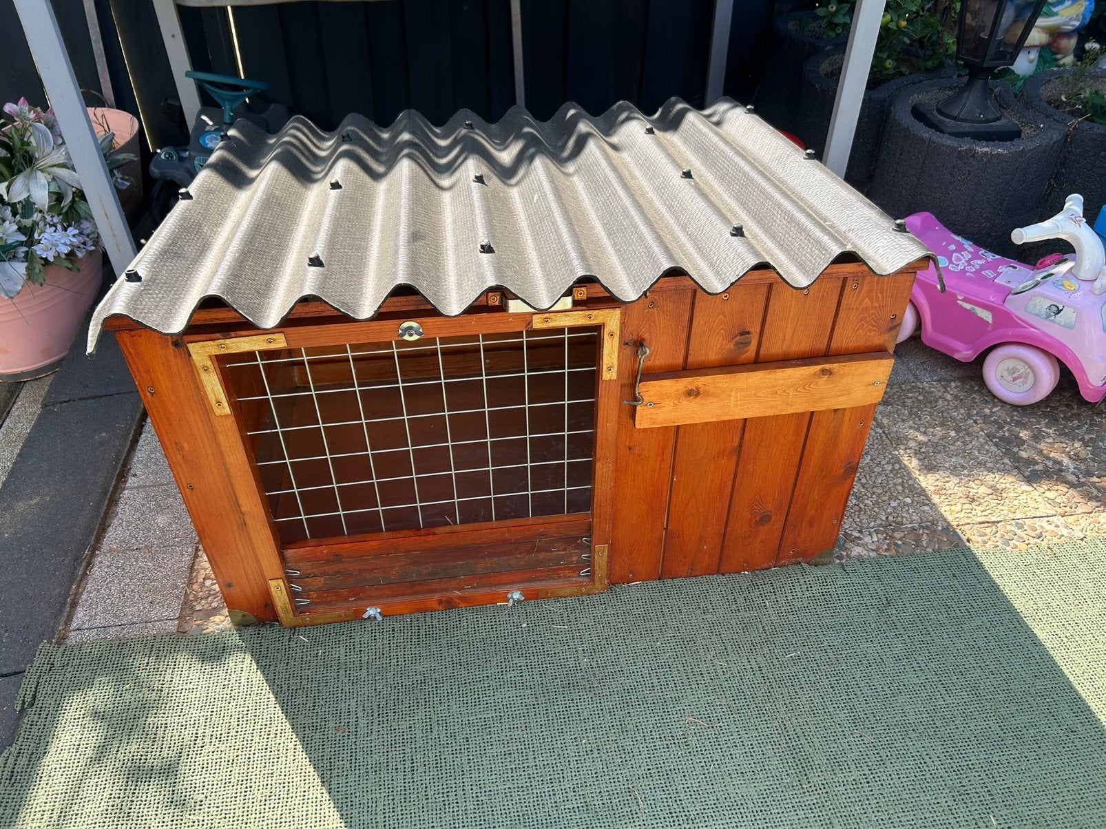 Een zéér net en weerbestendig hok te koop, Dieren en Toebehoren, Knaagdieren en Konijnen | Hokken en Kooien, Ophalen, 60 tot 90 cm