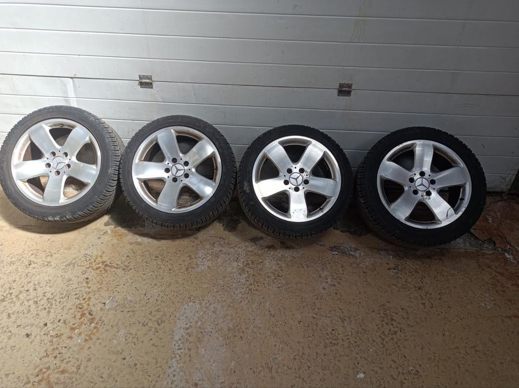 Sport velgen Mercedes w124, Ophalen, Banden en Velgen, 17 inch, Winterbanden