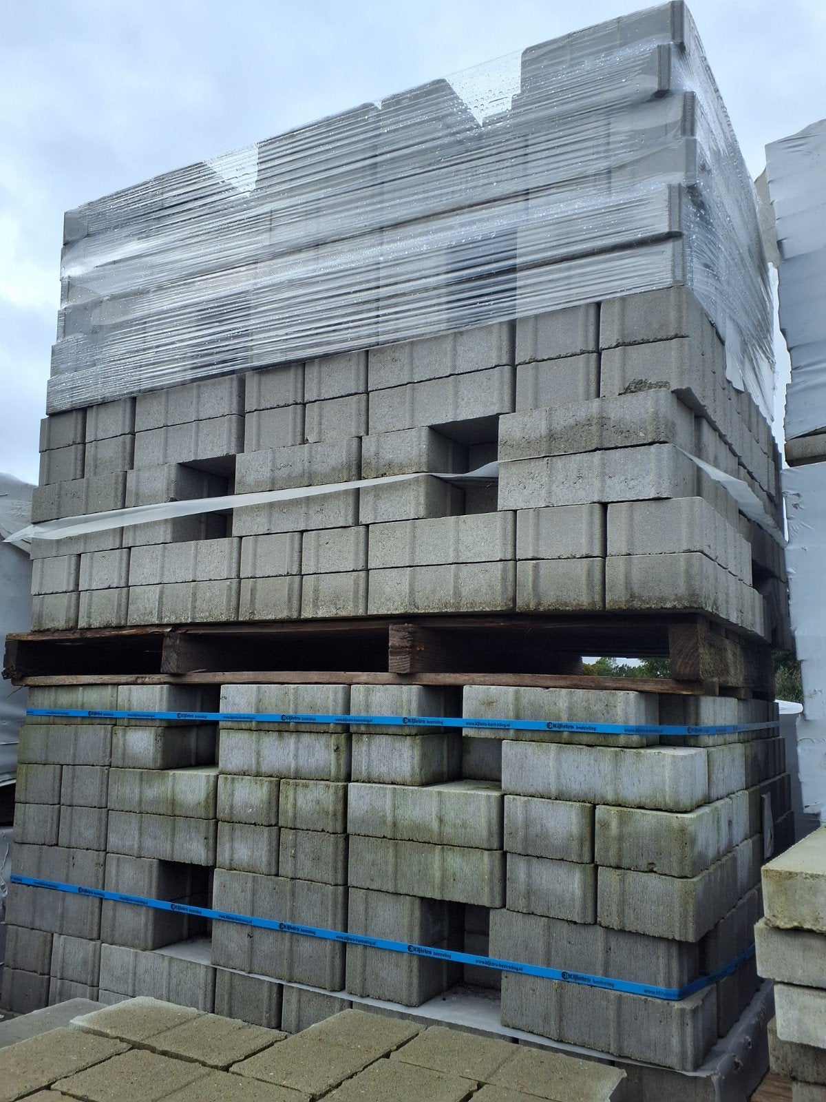 Duitse Betonklinkers - Grijs - 6cm - 58m², Klinkers, Nieuw, Ophalen of Verzenden, 10 m² of meer