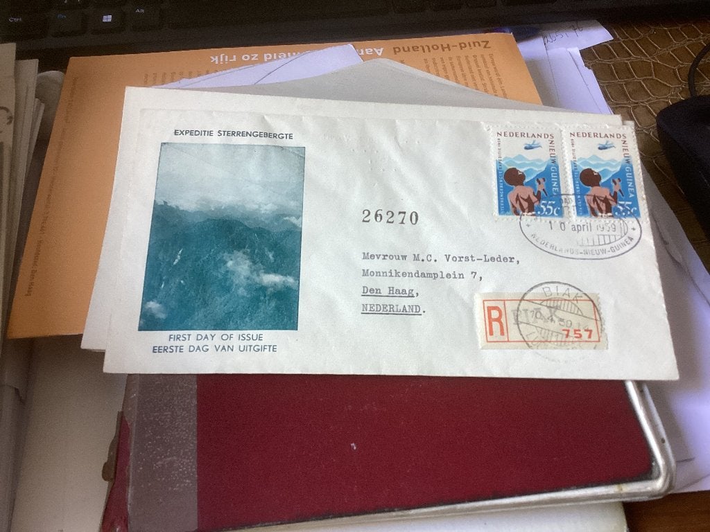 No5032 Nieuw Guinea E2 aangetekend dubbele zegels gelopen, Ophalen, Onbeschreven, Rest van de wereld