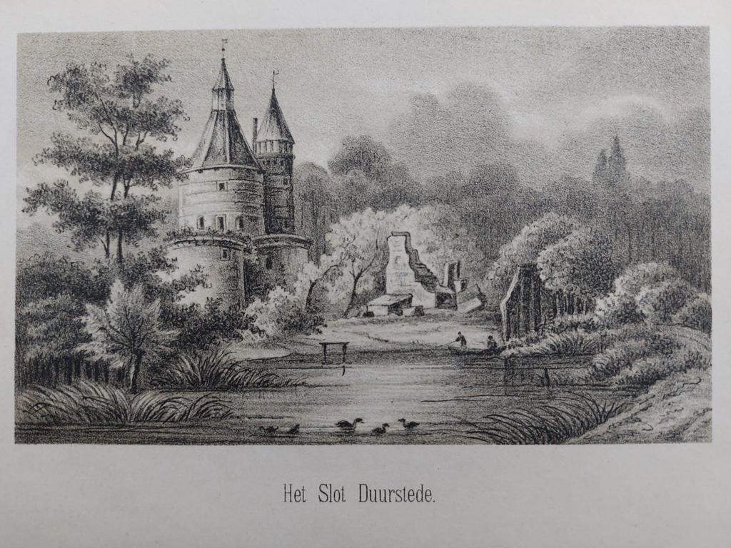 19 / Het slot Duurstede - Wijk bij Duurstede steendruk, Ophalen of Verzenden