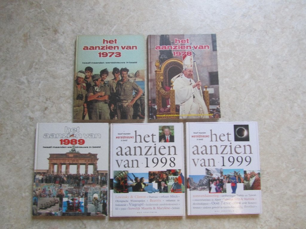 Het Aanzien van 1973,1978,1989,1998,1999, Boeken, Ophalen of Verzenden, Zo goed als nieuw, Overige gebieden