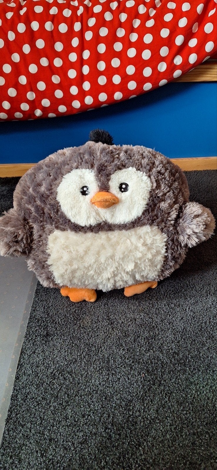 Zachte Pinguïn Knuffel met Handwarmer - Grijs/Wit, Kinderen en Baby's, Speelgoed | Knuffels en Pluche, Pinguïn, Overige merken