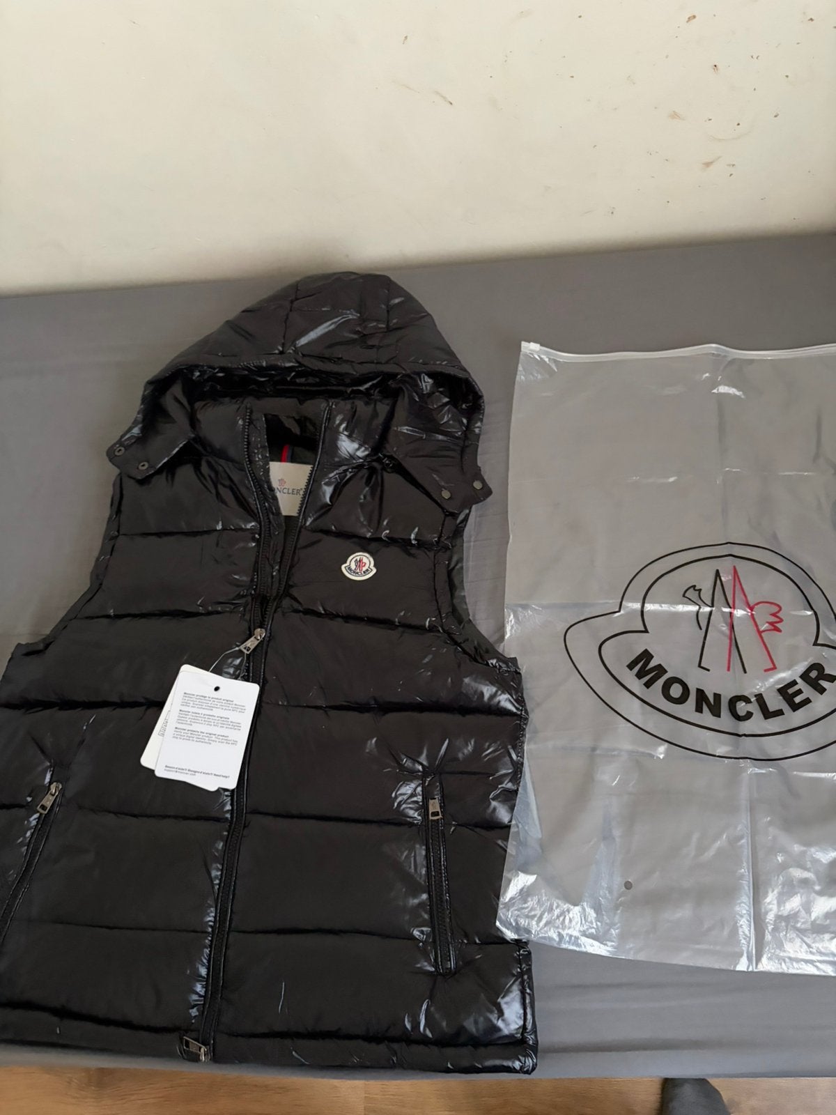 Moncler bodywarmer, Kleding | Heren, Verzenden, Nieuw, Maat 46 (S) of kleiner, Zwart