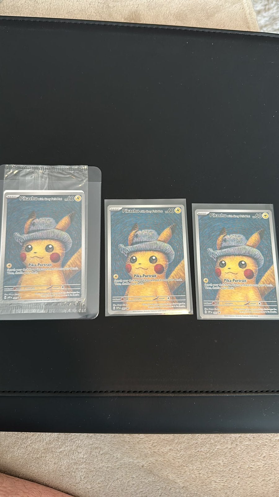GEZOCHT: Pikachu Van Gogh & andere Pokémonkaarten, Ophalen of Verzenden, Zo goed als nieuw, Meerdere kaarten