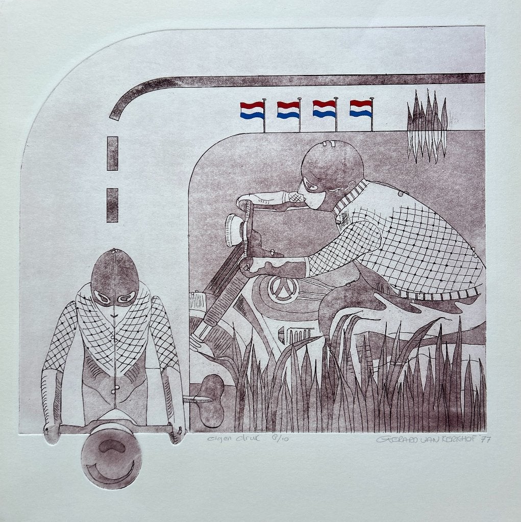 Ets Gerard van Kerkhof, Antiek en Kunst, Kunst | Litho's en Zeefdrukken, Verzenden, Origineel, Overige onderwerpen, Ets