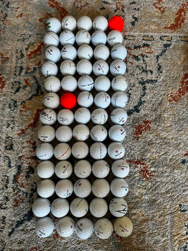 Wilson Duo Soft golfballen 65x voor 39,95, Ophalen of Verzenden, Gebruikt, Bal(len), Overige merken