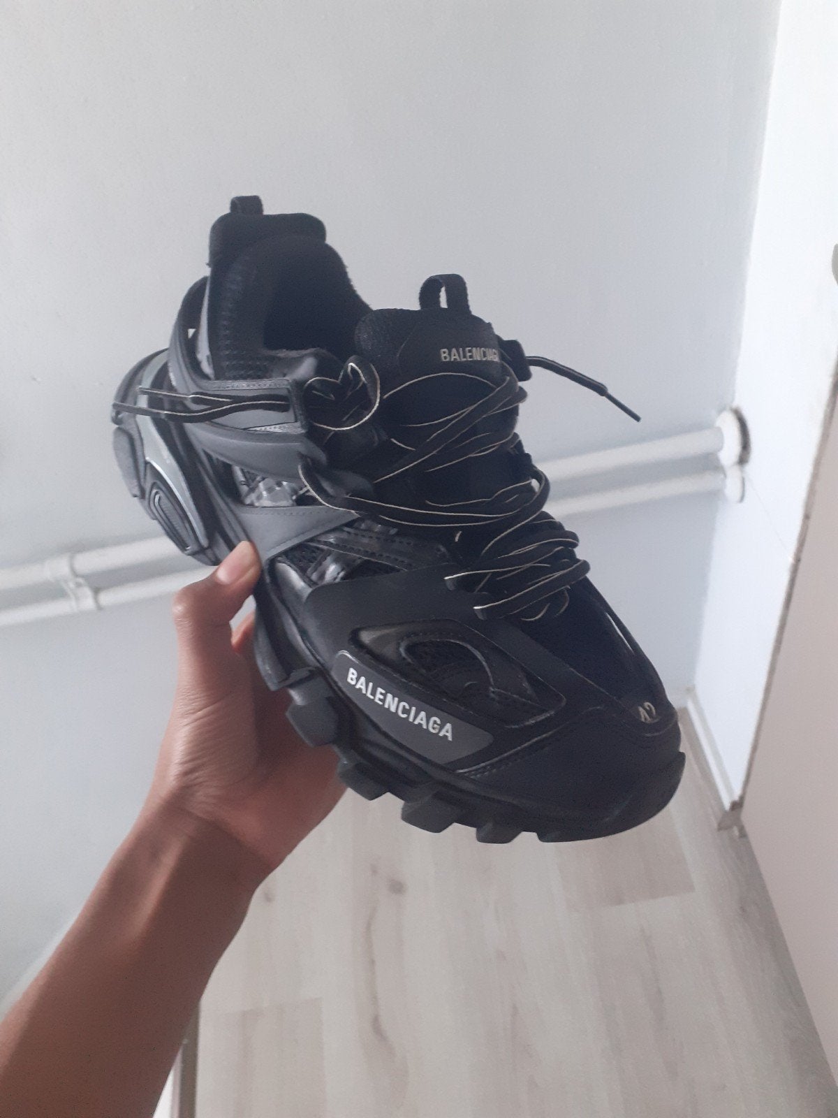 Balenciaga Track Sneakers Maat 42 - Zo Goed als Nieuw, Zwart, Ophalen of Verzenden, Balenciaga, Sneakers of Gympen
