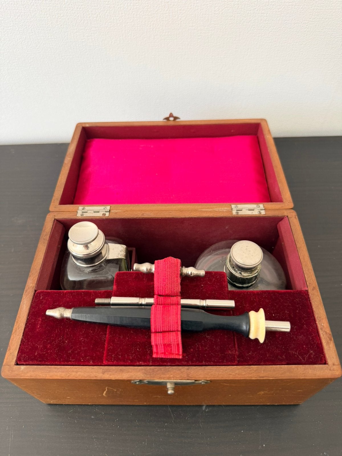 Antieke medische set cauterisatie, Antiek en Kunst, Ophalen of Verzenden