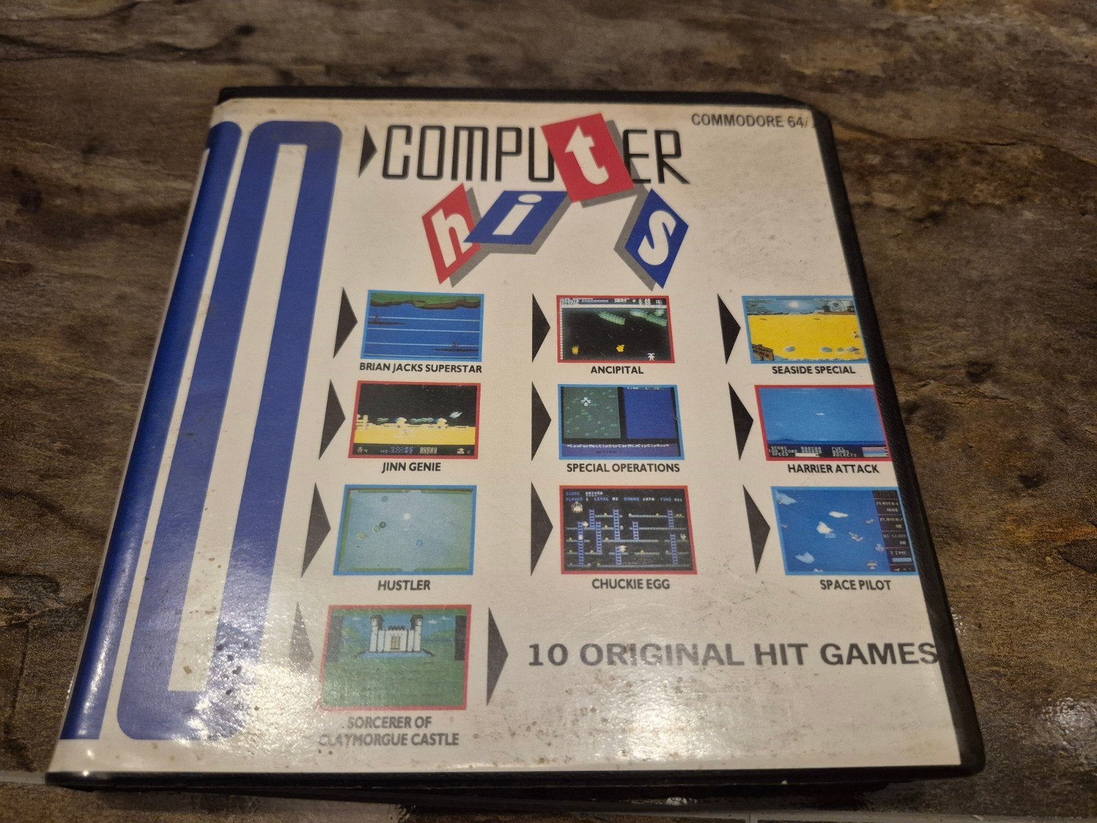 Commodore 64 C64 Spel: 10 Computer Hits, 1 speler, Ophalen of Verzenden, Gebruikt, Overige genres