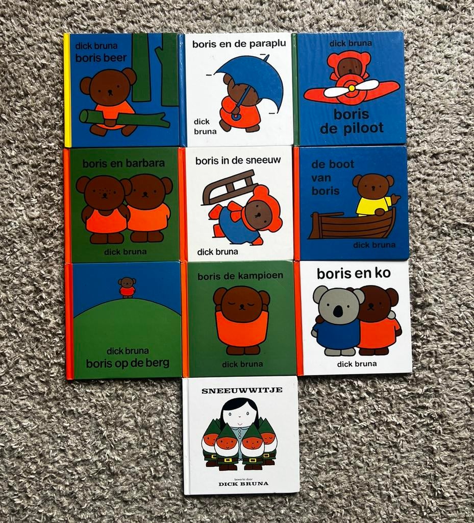 Boris Beer boekjes van Dick Bruna + Sneeuwwitje, Verzenden, Gelezen, 3 tot 4 jaar