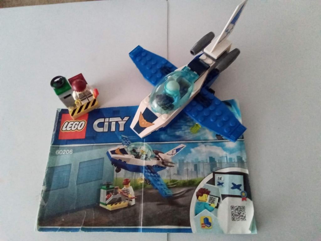 Lego City- Luchtpolitie ( Lego nr - 60206, City, Lego, Ophalen of Verzenden, Zo goed als nieuw