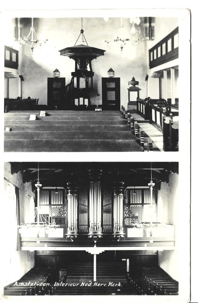 Amstelveen interieur Hervormde Kerk orgel, Ophalen of Verzenden, 1920 tot 1940, Gelopen, Noord-Holland