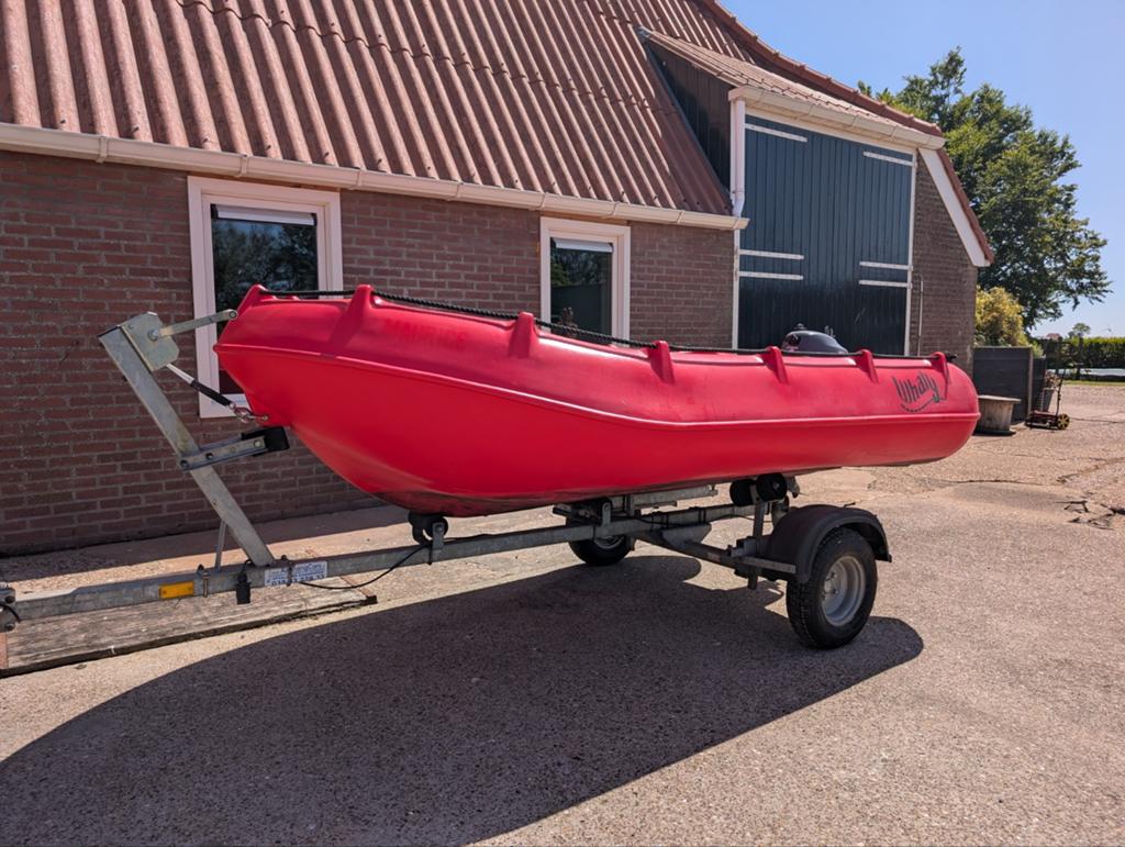 Whaly 310 met Yamaha 4pk buitenboordmotor en trailer, Ophalen, Buitenboordmotor, Trailer