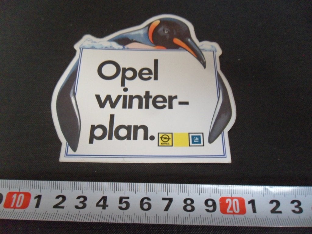 sticker OPEL winterplan, Ophalen of Verzenden, Zo goed als nieuw