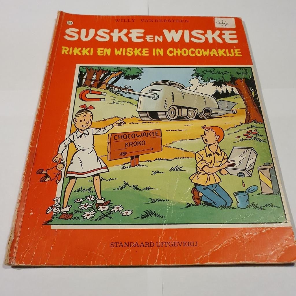 Suske en Wiske: Rikki en Wiske in Chocowakije (1977), Boeken, Stripboeken, Eén stripboek, Ophalen of Verzenden, Gelezen, Willy Vandersteen