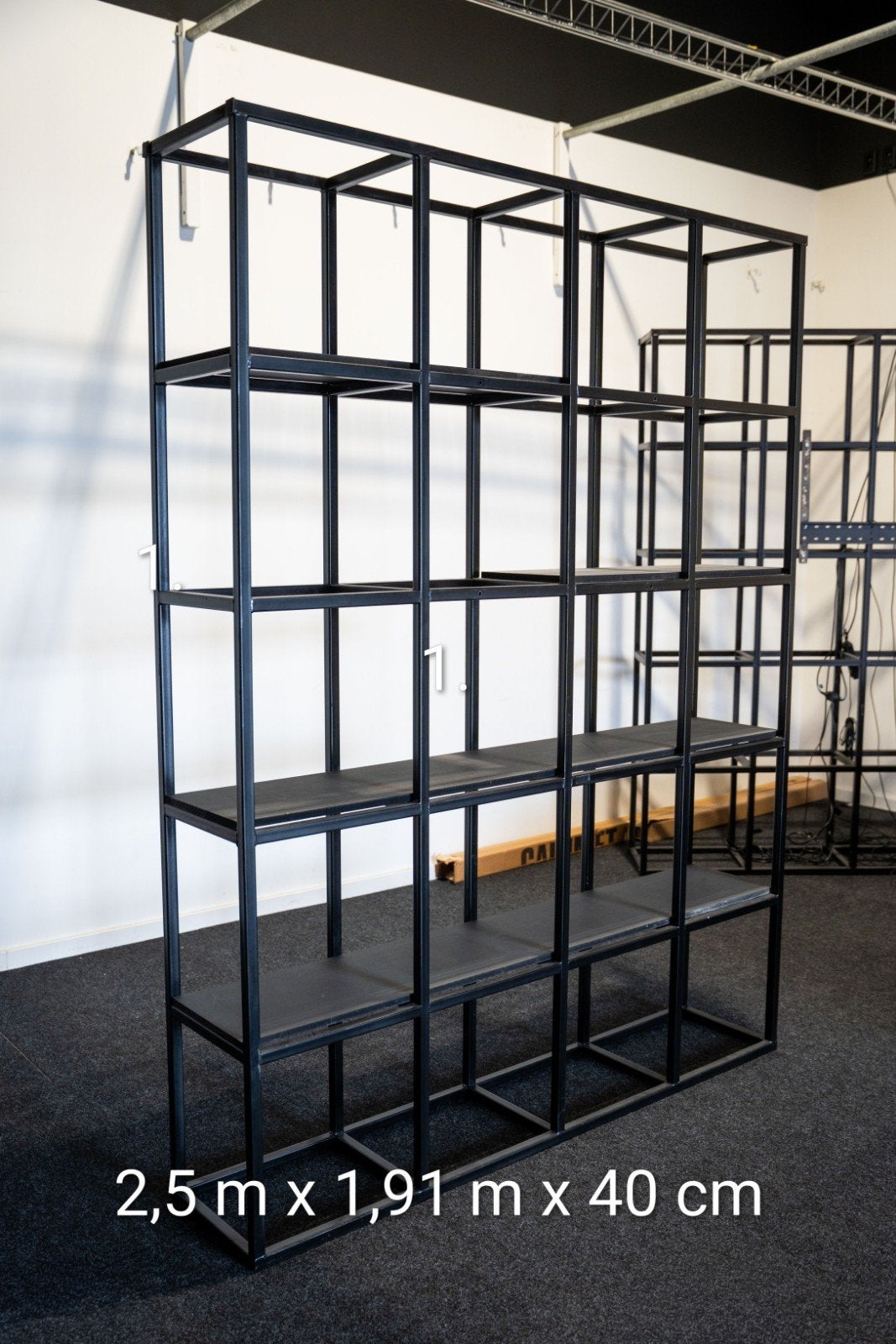 T.E.A.B :4  metalen studiostellingkasten met/zonder planken, Ophalen, Zo goed als nieuw