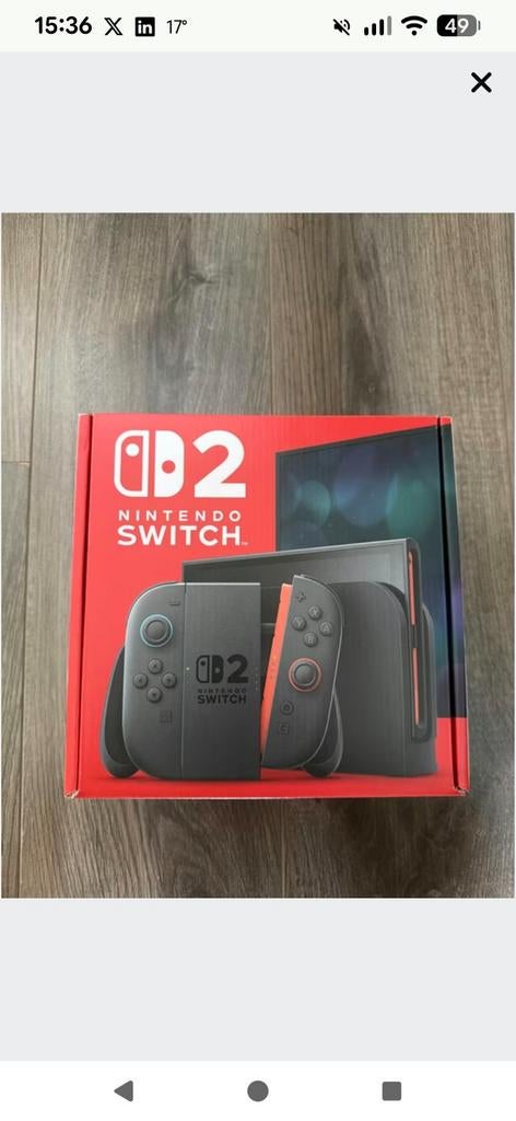 Nintendo Switch 2 - Nieuw met bon!, Spelcomputers en Games, Spelcomputers | Nintendo Switch, Ophalen of Verzenden