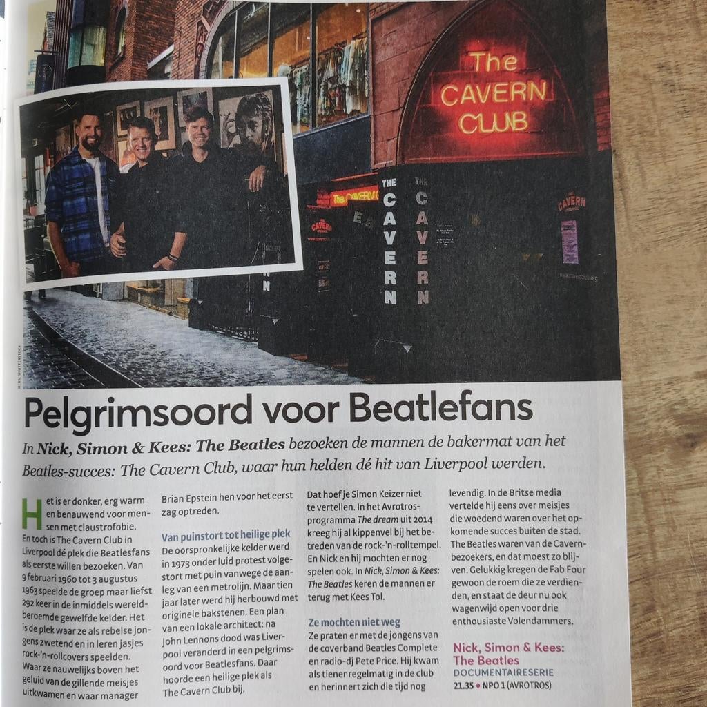 Nick & Simon + Kees Tol : The Beatles Artikel uit 2023, Verzamelen, Ophalen of Verzenden, 1980 tot heden, Buitenland, Knipsel(s)