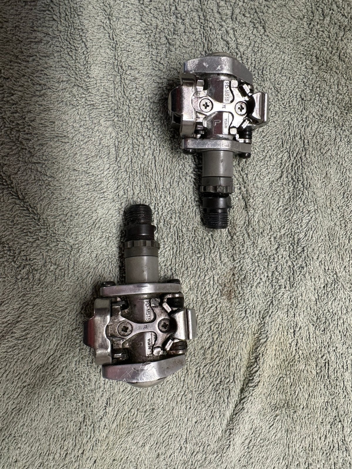 Shimano PD-M515 SPD klikpedalen MTB / Gravel, Fietsen en Brommers, Fietsonderdelen, Crankstel of Pedalen, Gebruikt, Staal, Ophalen of Verzenden