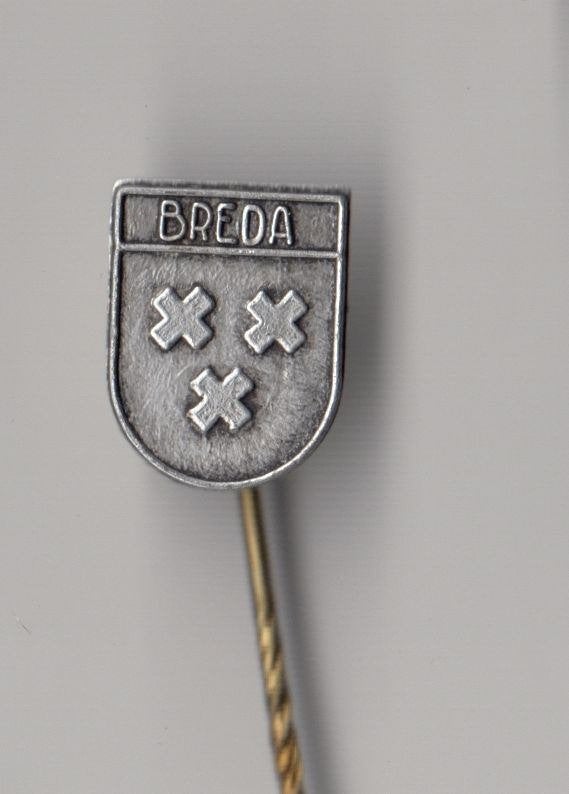 Breda Stadswapen speldje, Gebruikt, Niet vindbaar, Niet vindbaar, Speldje of Pin