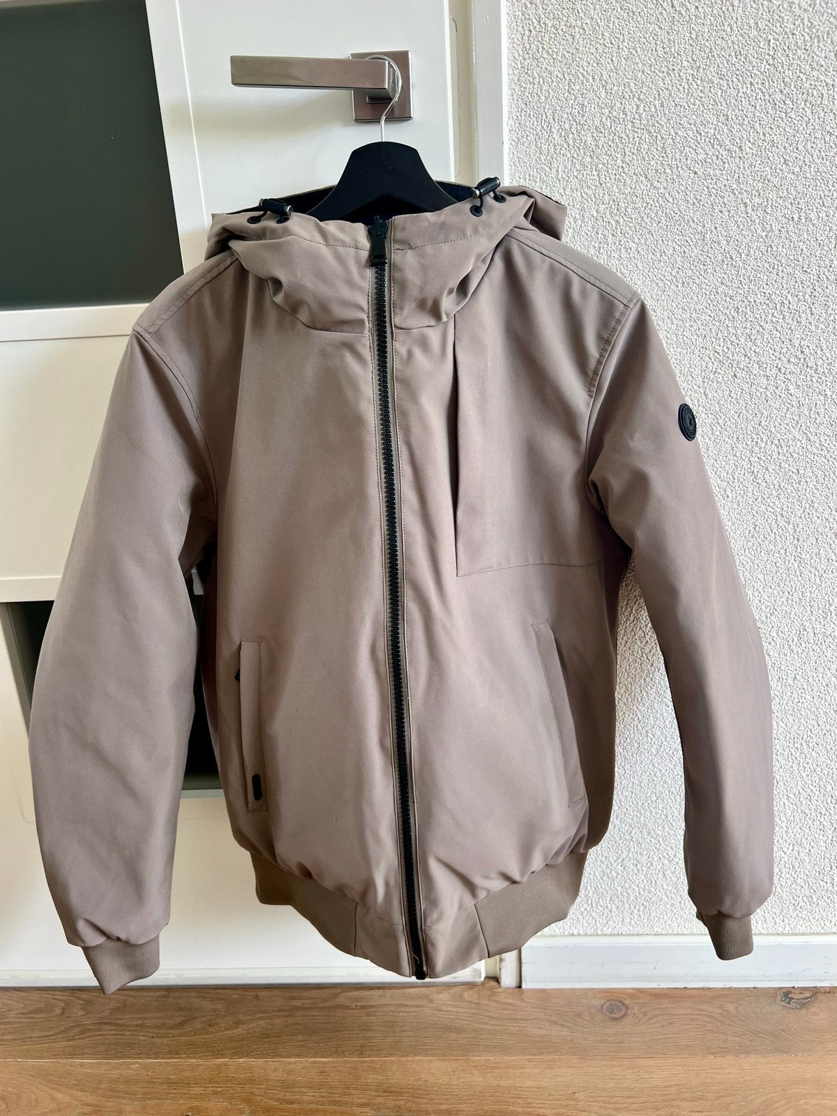Airforce padded bomber jack heren - S, Kleding | Heren, Ophalen of Verzenden, Zo goed als nieuw, Maat 46 (S) of kleiner, Beige