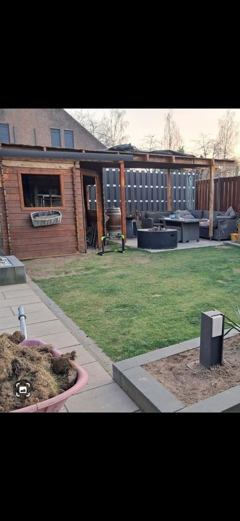 Schuur met overkapping, Tuin en Terras, Overkappingen, Ophalen of Verzenden, Gebruikt