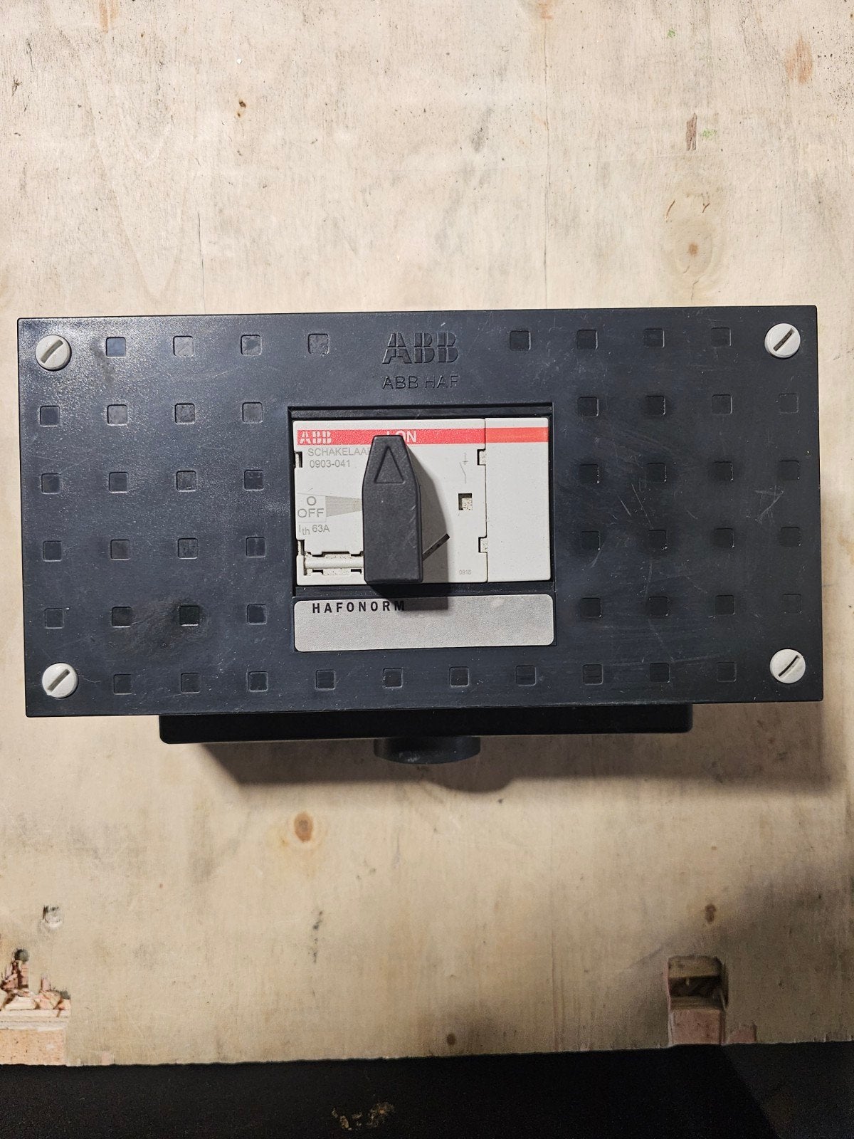 ABB HAF Hafonorm Hoofdschakelaar 63A 4-polig – Schakelkast, Ophalen of Verzenden, Nieuw, Schakelaar