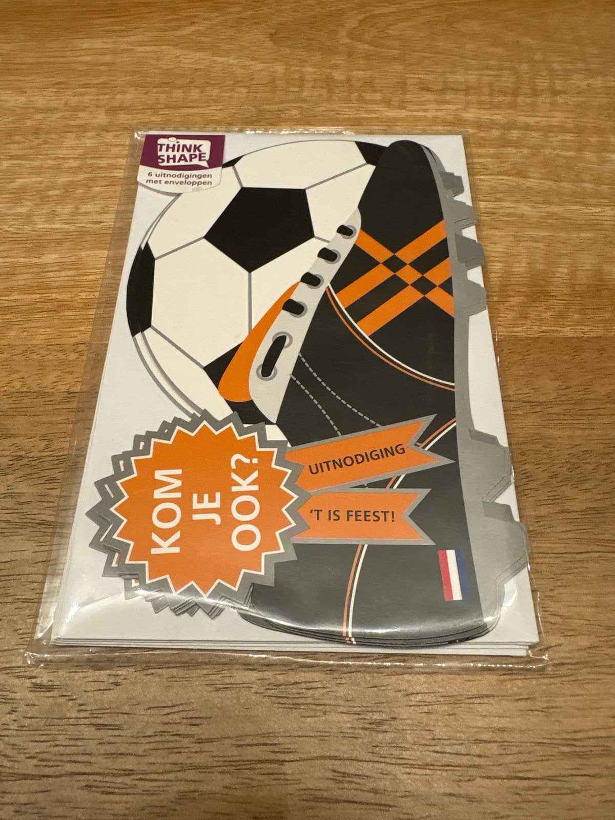 Uitnodigingskaarten voetbal + voetbalschoen, Ophalen of Verzenden, Nieuw