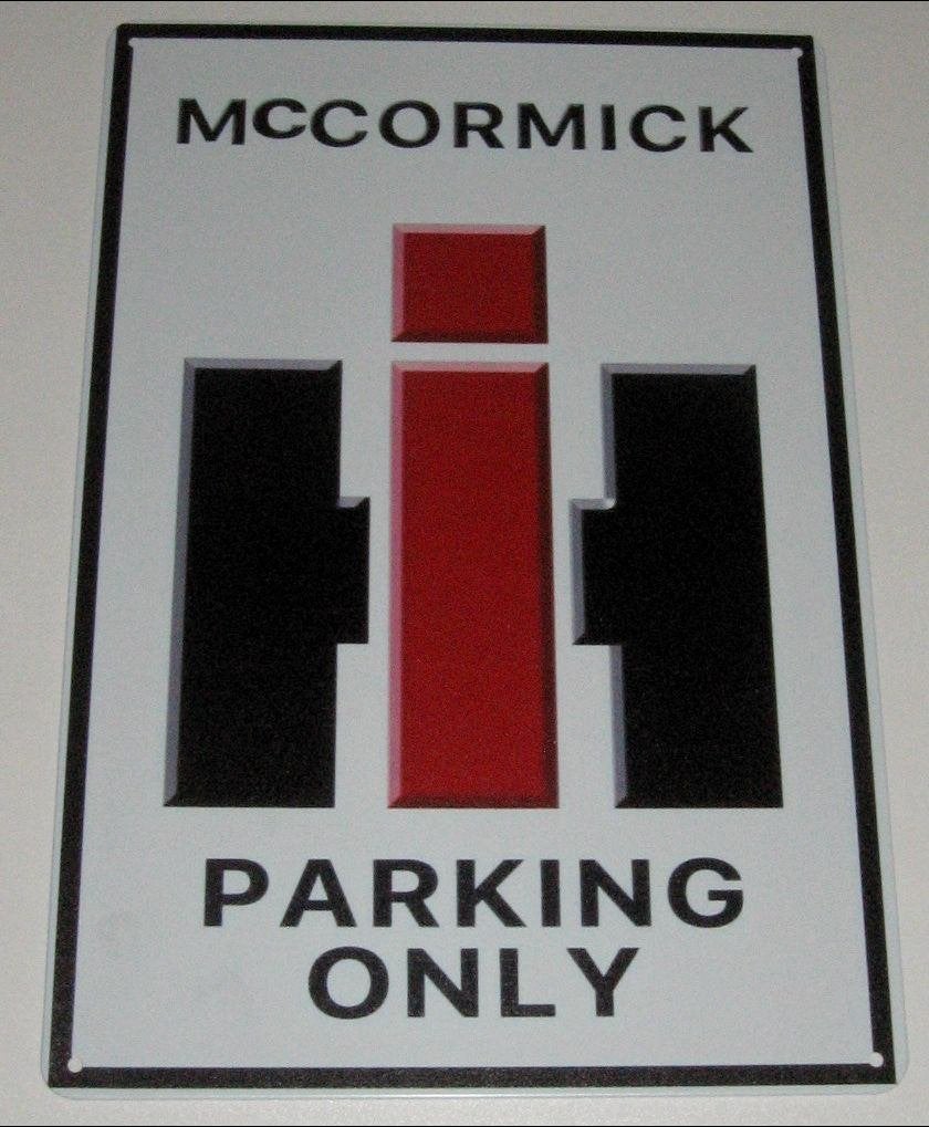 McCormick Tractor : Bord Logo McCormick Tractor Parking Only, Verzenden, Nieuw, Reclamebord