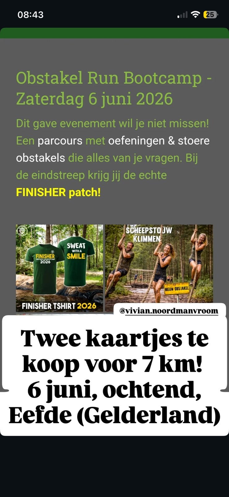 Obstacle run, Twee personen