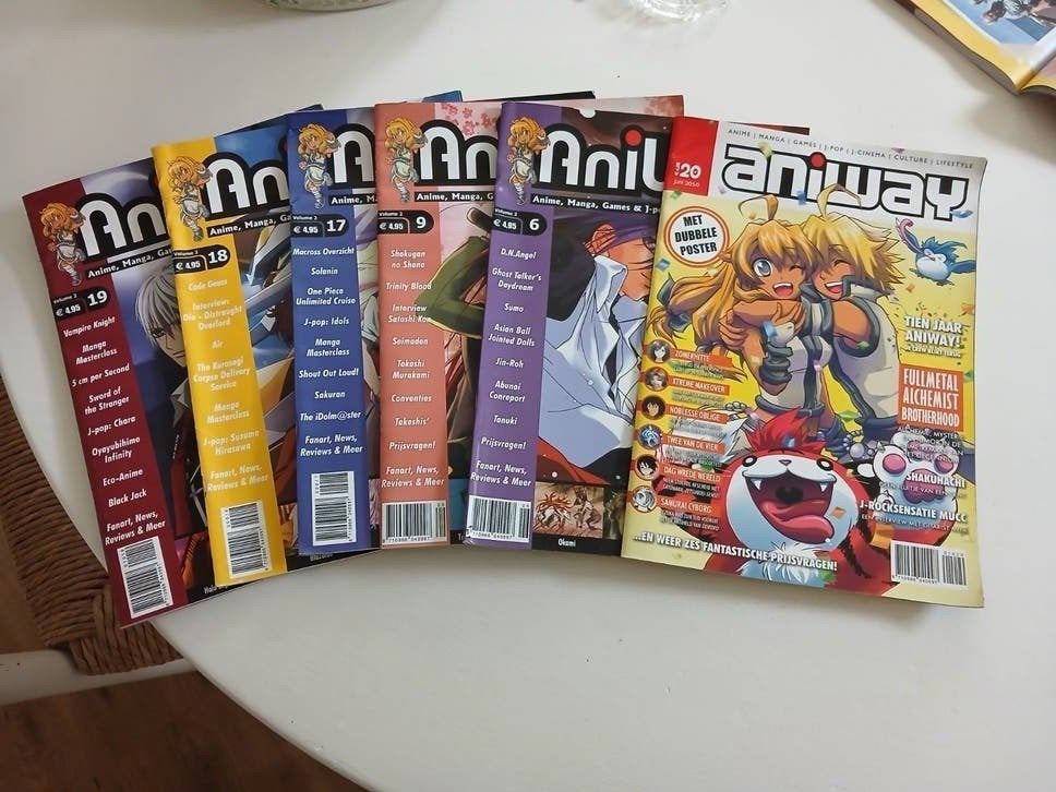 Aniway Magazine Collectie - Anime, Manga, Games & J-pop, Ophalen of Verzenden, Gelezen, Overige typen