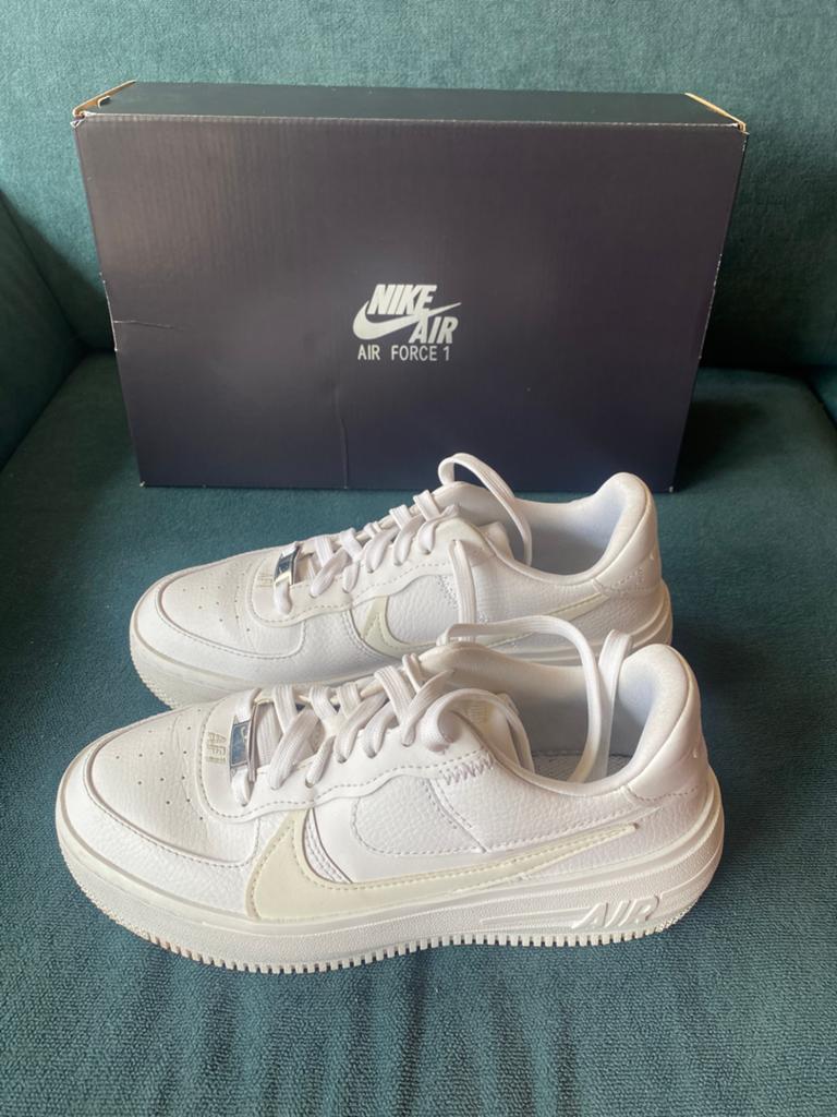 Nike Air Force 1 sneakers maat 36,5, Ophalen of Verzenden, Zo goed als nieuw, Wit