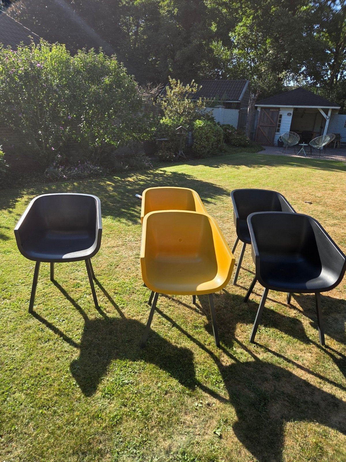 5 Hartman Amalia tuinstoelen, Ophalen, Gebruikt, Kunststof
