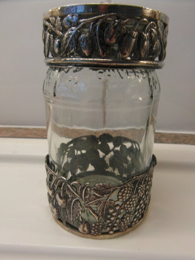 antieke zilveren jampot, Ophalen of Verzenden