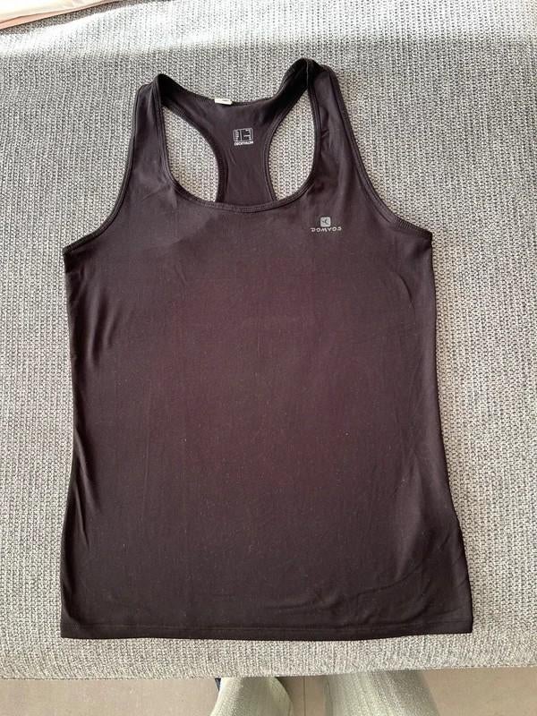 Zwarte sporttop racerback, Maat 38/40 (M), Zwart, Ophalen of Verzenden, Decathlon