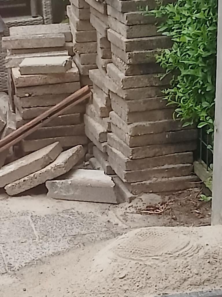Gebruikte terrastegels - Diverse maten, Ophalen of Verzenden