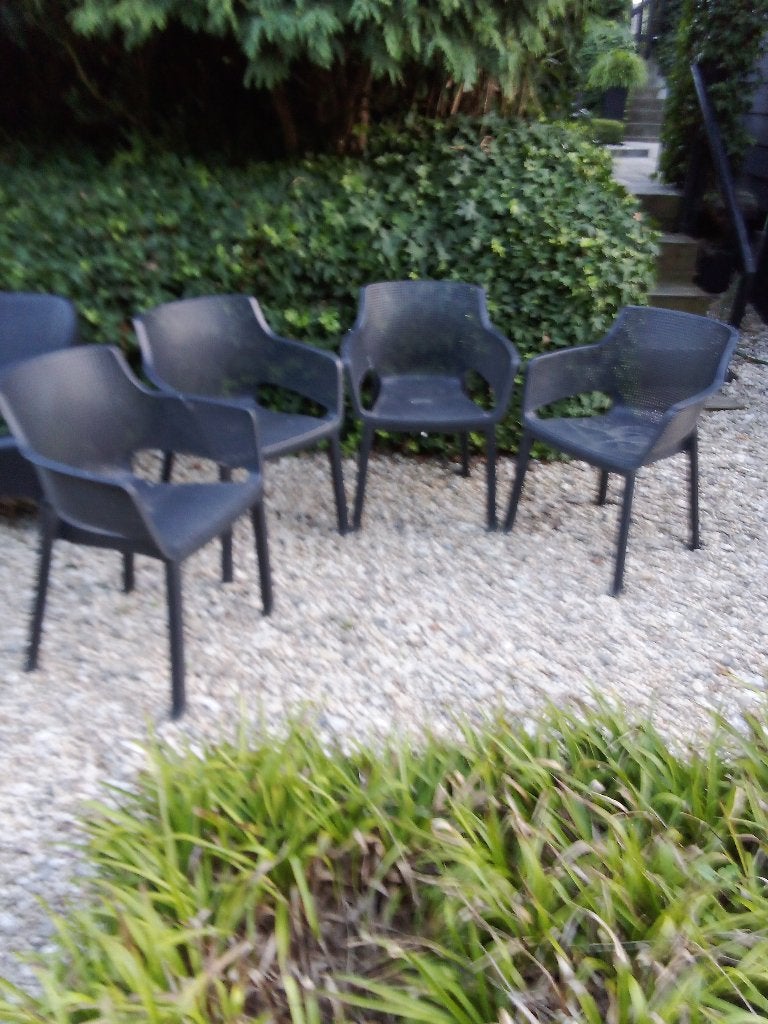 tuinstoelen, Ophalen, Gebruikt, Kunststof, Stapelbaar