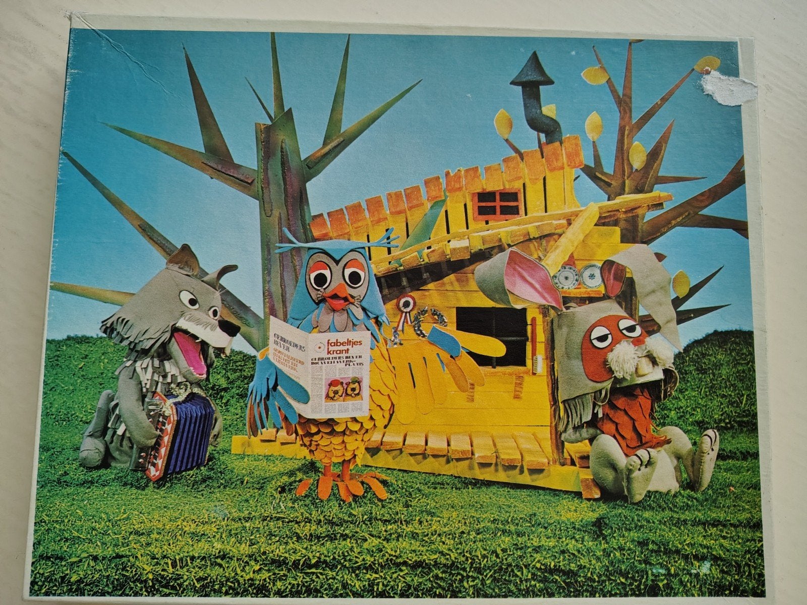 Vintage puzzel Fabeltjeskrant, Ophalen of Verzenden, Meer dan 50 stukjes