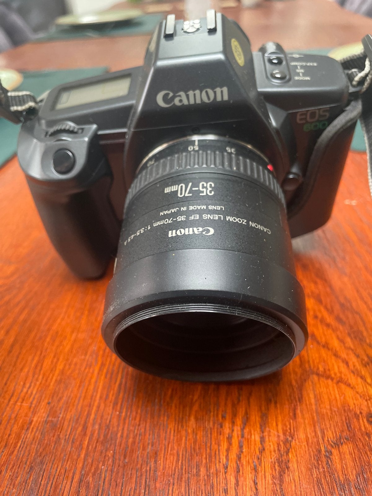 Canon EOS 600 Spiegelreflexcamera met 35-70mm lens en flitse, Ophalen of Verzenden, Gebruikt, Spiegelreflex, Canon