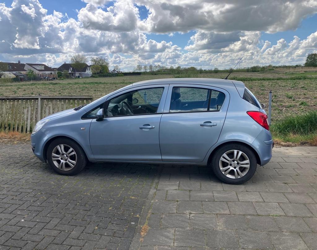 Opel Corsa 1.4 16V 5D 2008 Blauw, Auto's, Voorwielaandrijving, 1063 kg, 4 cilinders, Blauw
