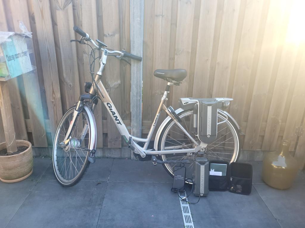 Giant Twist elektrische fiets kapotte accu's, Ophalen, Gebruikt, Giant, 51 tot 55 cm