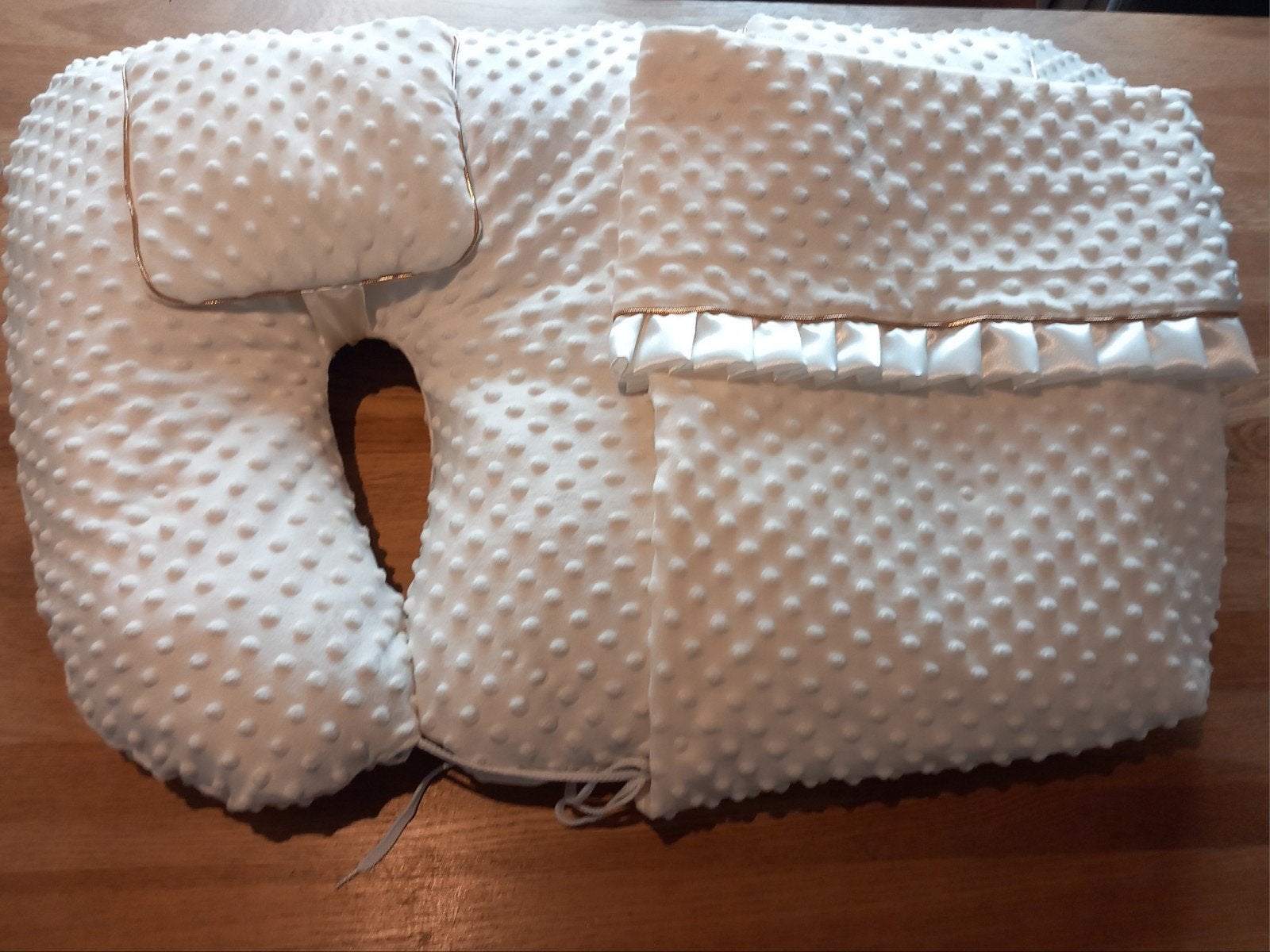 NIEUW! Tweeling/Voedingskussen - Handgemaakt Minky Fleece, Ophalen of Verzenden, Nieuw
