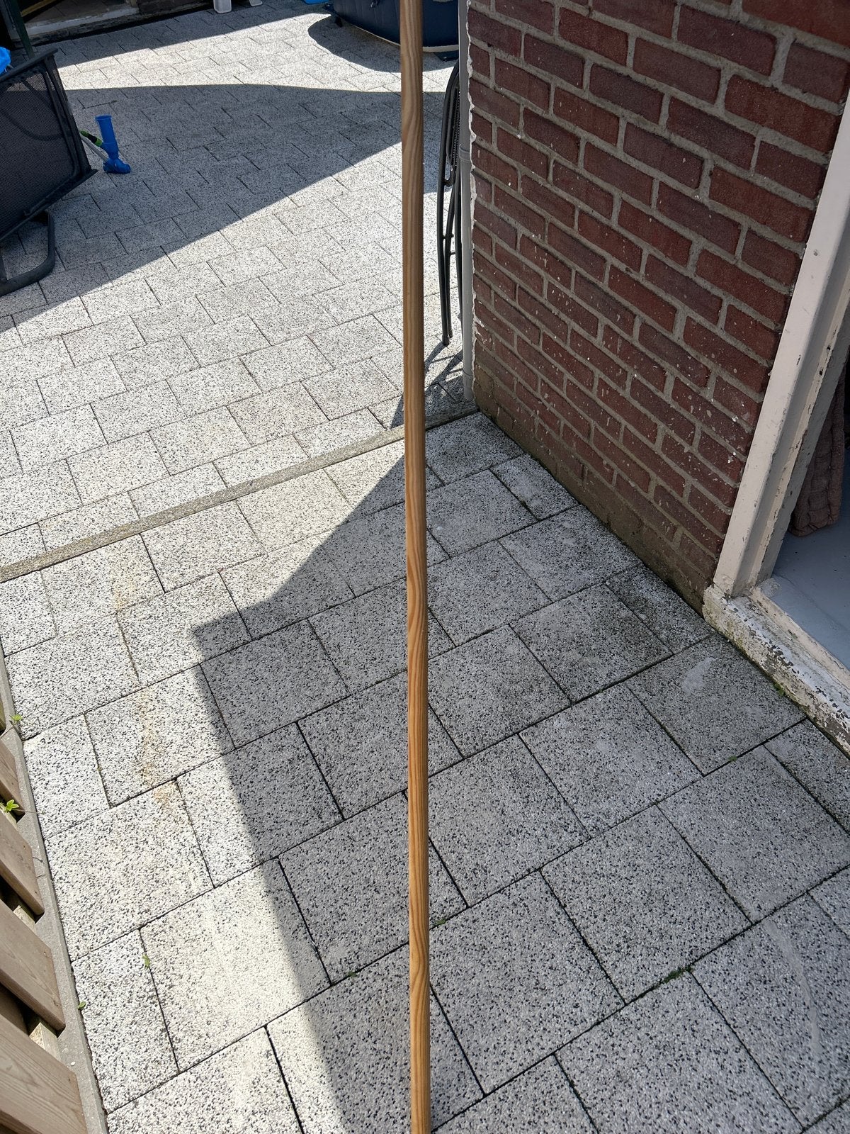 Houten steel voor gereedschap of bezem, Ophalen, Zo goed als nieuw