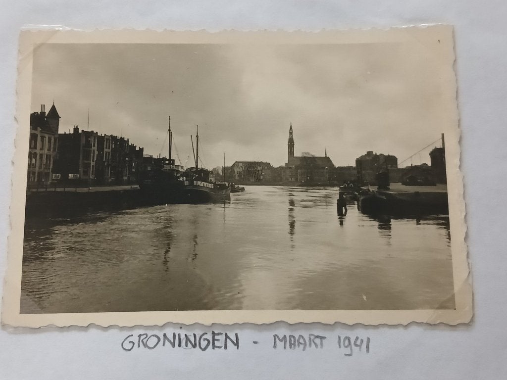Stad Groningen, maart 1941, Ophalen of Verzenden, Overige soorten, Nederland, Foto of Poster