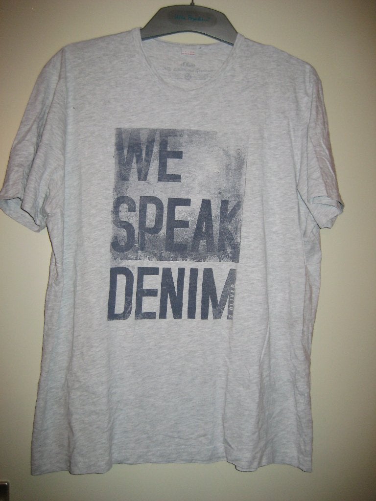 Grijs heren-T-shirt, XXL, S. Oliver, Kleding | Heren, Ophalen of Verzenden, Zo goed als nieuw, Grijs, Shirt