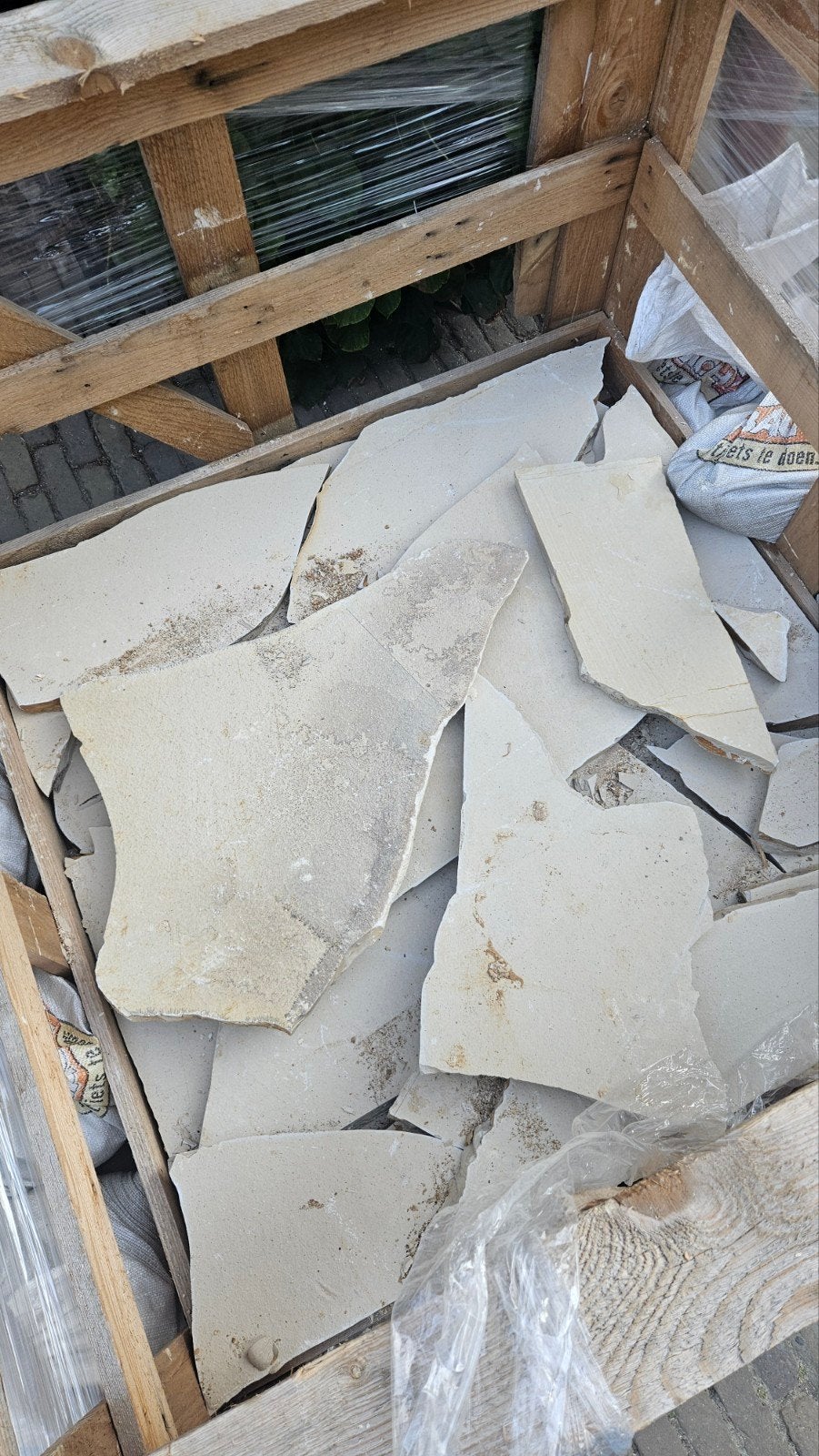 Flagstones Solnhofer Yellow, Ophalen, Gebruikt, Overige typen, Natuursteen